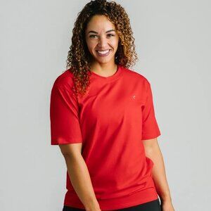 Zyia Active Red True Crew Cotton T